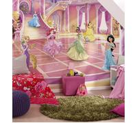 Ragazze Camera Principesse Carta da Parati Murale Disney Rosa Rosso Decorazione
