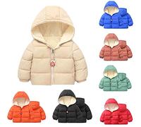 Ragazze Cappotto Imbottiti Leggeri Invernali per Neonati Maschi 0-36 Mesi Giacche Imbottite Cappotti con Cappuccio Antivento Capispalla per Bambini Piumino Bambina 100 Grammi Giacca Bambino Giubbotto