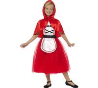 Ragazze Cappuccetto Rosso Costume Libro di Racconti Favola Giornata Mondiale Del