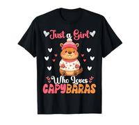 Ragazze Carino Kawaii Solo Una Ragazza Che AMA Capibara Amante Maglietta