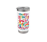 Ragazze che amano i colori squishy facilmente distratti da squishies Bicchiere termico in acciaio inox doppia parete