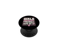 Ragazze che amano il calcio sono rari moglie emm up portellone partito PopSockets PopGrip Adesivo