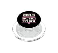 Ragazze che amano il calcio sono rari moglie emm up portellone partito PopSockets PopGrip per MagSafe