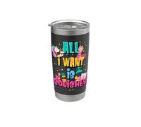 Ragazze che amano un Squishy colorato tutto quello che voglio è Squishies Bicchiere termico in acciaio inox doppia parete