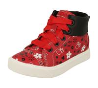 Ragazze Clarks Disney Minnie Mouse Dettagliato Scarpe Sportive Alte Città T
