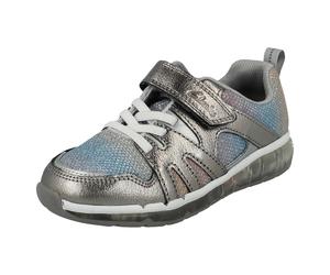 Ragazze Clarks Glomove Scarpe Sportive Scintilla Scintillante