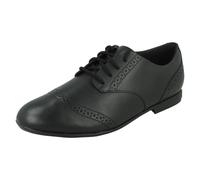 Ragazze Clarks IN Pelle Con Lacci Robuste Smart Scuola Formale Scarpe Finja
