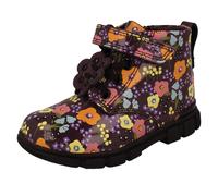 Ragazze Clarks Motivo Floreale Stivali Caviglia Evyn Top T
