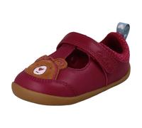 Ragazze Clarks Pelle Pre-walker Orso Viso Dettaglio Cuore T-Bar Scarpe - Roamer