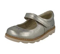 Ragazze Clarks Pelle/Vernice Cuore Dettagliato Scarpe Stile Mary Jane - Corona