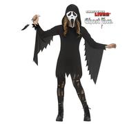 Ragazze Classico Fantasma Viso Scream Costume Funworld Bambini Halloween + Ma