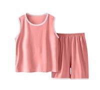 Ragazze Completo Set 2 Pezzi Casual Estiva Canotta Intima Cotone Top Camisole e Pantaloncini Bambine e Ragazze TShirt Abbigliamento Neonato Sportiva Eleganti