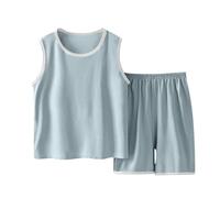 Ragazze Completo Set 2 Pezzi Casual Estiva Canotta Intima Cotone Top Camisole e Pantaloncini Bambine e Ragazze TShirt Abbigliamento Neonato Sportiva Eleganti