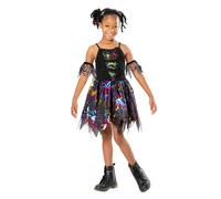 Ragazze Costume Halloween Fantasma Ragno Bambini Vampira Vestito Zombie