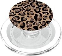Ragazze del modello della stampa del leopardo scintillante di disegno sveglio fresco PopSockets PopGrip per MagSafe