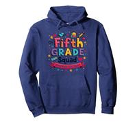 Ragazze della Squadra di Quinta elementare Rock Quest Anno Spirito Scolastico Felpa con Cappuccio, Unisex per Adulti, Navy, L