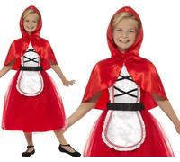 Ragazze Deluxe Cappuccetto Rosso Costume per Bambina Bambini Vestito By Smiffys