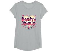 Ragazze di papà: Impressionante Come Le Mie Figlie Famiglia Amore Maglietta, Ragazze, Grigio Melange, L