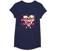 Ragazze di papà: Impressionante Come Le Mie Figlie Famiglia Amore Maglietta, Ragazze, Navy, L