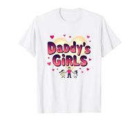 Ragazze di papà: Impressionante Come Le Mie Figlie Famiglia Amore Maglietta, Uomo, Bianco, L