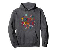 Ragazze DOT Day Celebration: DOT Power Colorful Fun Felpa con Cappuccio, Unisex per Adulti, Grigio Scuro, XXL