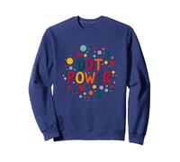 Ragazze DOT Day Celebration: DOT Power Colorful Fun Felpa, Unisex per Adulti, Navy, S