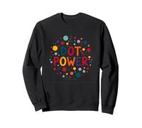 Ragazze DOT Day Celebration: DOT Power Colorful Fun Felpa, Unisex per Adulti, Nero, M