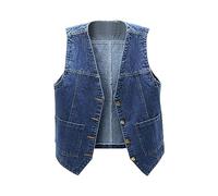 Ragazze e cowboy gilet senza maniche cappotto gilet spalla fuori gli studenti indossare cappotto giacca invernale piumino donna, a, 12-13 Jahre