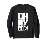 Ragazze e donne OH MY GOD grafica divertente per espressione Maglia a Manica