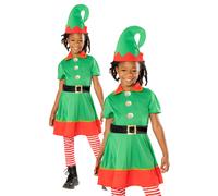Ragazze Elf Costume Natale Natività Play Elfi Vestito Bambini