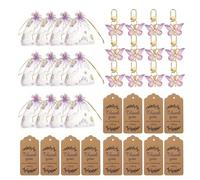 Ragazze Fascino di chiavi a farfalla, donna portachiavi farfalla, ciondolo borsa portachiavi farfalla, cordoncini souvenir accessorio per gli uomini per ragazzi ragazze adolescenti io, Design unico