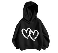 Ragazze Felpa con Cappuccio,Grafica Dolce Maglione Felpe Top A Tunica per Bambina Ragazza Y2K Super Morbida Inverno Autunno Sportswear Bambine E 4-15 Anni