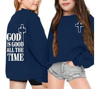 Ragazze Felpa con Cappuccio,Leggero Pullover Ampia Hoodie Casual, da Jogging,Calda Basic Comfort Cappuccio per Bambine Maglia Comoda e Calda Tutti i Giorni
