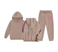 Ragazze Felpa con Cappuccio Manica Lunga,Felpa Leggera da Bambine Autunno Inverno Felpe a Maniche Lunghe Casual Scuola Cappotto Moda per lescenti Tutti I Giorni Usura