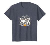 Ragazze Football Friday Night Lights Game Day Spirit Maglietta, Bambini, Pervinca, 4 Anni