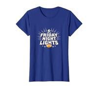 Ragazze Football Friday Night Lights Game Day Spirit Maglietta, Donna, Blu Reale, S