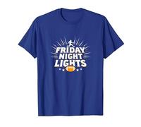 Ragazze Football Friday Night Lights Game Day Spirit Maglietta, Uomo, Blu Reale, L