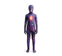 Ragazze Galaxy Brilla Scheletro Cosmic Tuta Maschera Costume Halloween 3-14 Anni