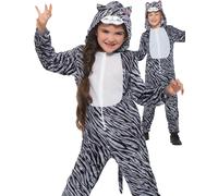 Ragazze Gatto Tabby Costume Grigio World Libro Giorno Settimana Bambini Vestito