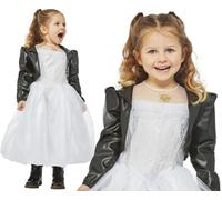 Ragazze Halloween Autorizzato Chucky Sposa Costume Tiffany Completo Smiffys