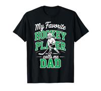 Ragazze Hockey Dad My Favorite Player Calls Me Daddy Verde Maglietta