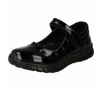 Ragazze IN Vernice Nera E PU spot on T Scarpe UK Taglie 10 - 2 :H2R559