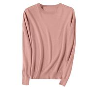 Ragazze Maglione A Maglia Inverno Morbido A Costine Maglione Giro/V Collo Manica Lunga Pullover Top Teen Girl Tinta Unita Autunno Vestiti Caldi Maglieria, 2-pk1, 8-9 Anni