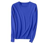Ragazze Maglione A Maglia Inverno Morbido A Costine Maglione Giro/V Collo Manica Lunga Pullover Top Teen Girl Tinta Unita Autunno Vestiti Caldi Maglieria, 2-bu1, 8-9 Anni