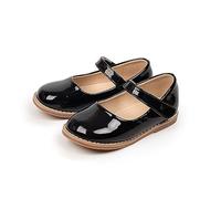 Ragazze Mary Jane Ballerina Scarpe Piatte Elegante Scuola Stile Preppy Scarpe Per Bambini Elegante Scarpe Per Bambini Ragazze Cristallo Scarpe Da Danza Singole Scarpe Per Bambini Mocassini, Nero , 32