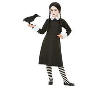 Ragazze Mercoledì Costume Bambini Halloween Addams Vestito Età 4-12