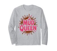 Ragazze Mud Queen Run Mudding Diva Muddy Buddies Humor Maglia a Manica