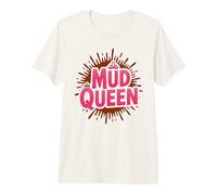 Ragazze Mud Queen Run Mudding Diva Muddy Buddies Humor Maglietta Premium