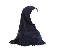 Ragazze Mussulmano Hijab Copricapo Pizzo Patchwork Islamico Uuderscarf Cofano