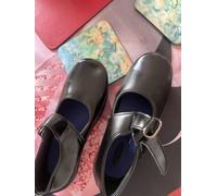 Ragazze Nero Scuola Scarpe Elite Star Cinturino Eleganti Pompe Bambini UK Taglie